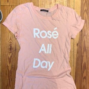 Wildfox rose all day tee (rosé all day)